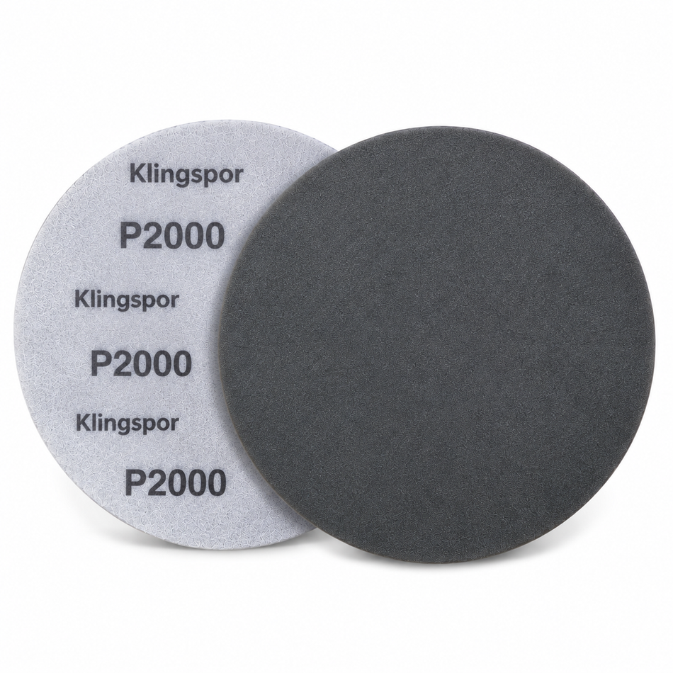 Klingspor Schleifscheibe mit Schaumstoff Ø150mm P2000 10 Stk
