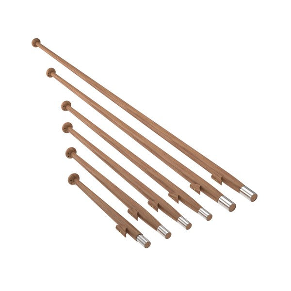 Roca, Fahnenmast aus Teakholz mit stainless buchse Ø25mm, 121cm