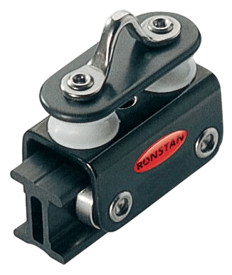 Ronstan, Großer Stirnwandwagen mit Führungsblöcken für 19 mm I-Schiene, 250 kg, RC61910